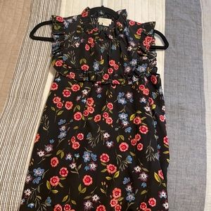 Kate Spade XS Wild Ones Meadow Ruffle Yoke Top